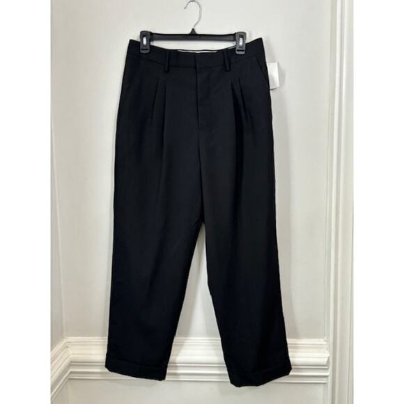 NWT AMI Alexandre Mattiussi Carrot Fit Cropped Trousers Pleated Pants Mens Small - Picture 1 of 6